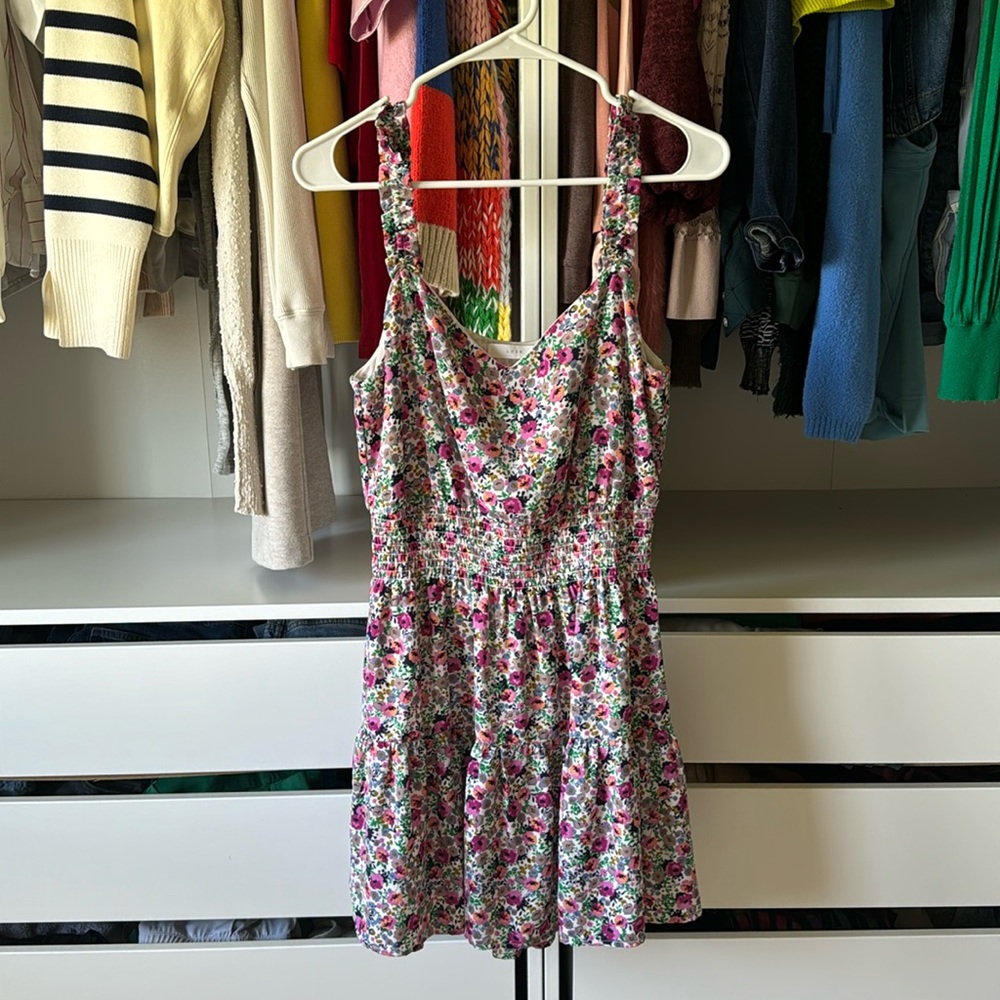 Lush Floral Wildflowers Mini Dress